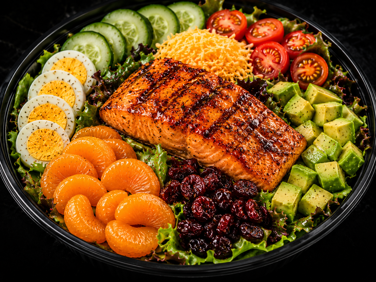 Honey Cajun Salmon Salad