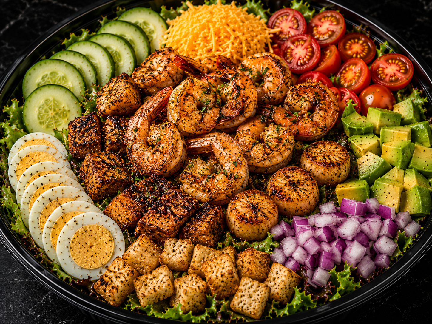 Cajun Seafood Luxe Salad